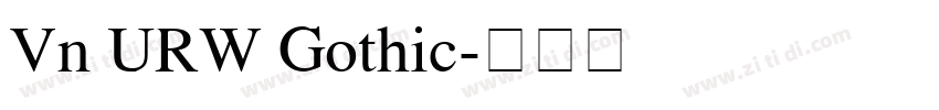Vn URW Gothic字体转换